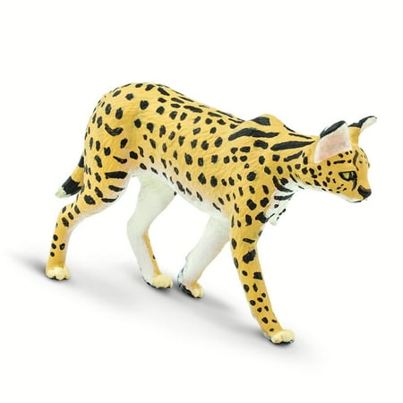 Wild Safari Wildlife Serval Safari Ltd Animal Educational Kids Toy Figure
