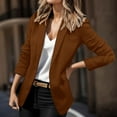 thumbnail image 3 of Gubotare Womens Casual Blazers Open Front Long Sleeve Work Office Jackets Blazer (Coffee,M), 3 of 5