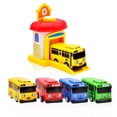 thumbnail image 4 of Autobús De Juguete De Dibujos Animados, Juego De Coche De Plástico Extraíble, Modelo De Autobús De Juguete De Fuerza Trasera, Regalo Para Niños En Edad Preescolar, Niños Mayores De 3 Años 4 Piezas Yuarrent FN002793-00, 4 of 5