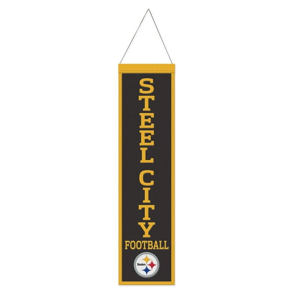 WinCraft Pittsburgh Steelers 8" x 32" Slogan Wool Banner