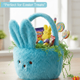 thumbnail image 2 of Peeps Polyester Plush Easter Basket (1 Pack) – 8x8.5x10.5 in. Soft Bunny Shaped Bucket with Bonus LaPrima Morceau Bonbon, 2 of 6