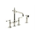 thumbnail image 4 of Kohler K-76519-4 Artifacts 1.5 GPM Widespread Bridge Kitchen Faucet - Vibrant Brushed, 4 of 5