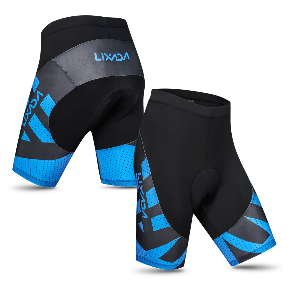 Mens Cycling Bike Shorts 4D Padded Breathable Biking Half Legging Tights with Pockets for Cool Outdoor Riding Bicycle 