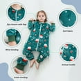 thumbnail image 3 of ATAIKU Toddler Sleeping Sack 9M-6T Christmas Flannel 2-Way Zipper Baby Sleep Sack with Feet, Infant Santa Claus Wearable Blanket, 3 of 8