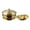 Brass/Gold, variant on Communion Ware 2 Holy Wine Serving Trays with a Lid & 1 Stacking Bread Plate with a Lid - Stainless Steel (Brass/Gold)