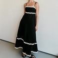 thumbnail image 2 of zfhfof Women Sleeveless Maxi Dress Summer Casual Swing Dress Backless Smocked Spaghetti Strap Boho Flowy Long Sundress, 2 of 8