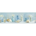 thumbnail image 3 of Chesapeake Cahoon Teal Vases Border Prepasted Non Woven Blend Wallpaper, 8-in by 15-ft, 56.4 sq. ft., 3 of 3