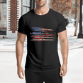 thumbnail image 3 of JTIME Summer T-Shirts for Men Flag Short Sleeve Workout Graphic Tees Casual Crewneck 4th of July Patriotic Shirts Black, Black S-6XL, 3 of 8