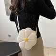 thumbnail image 4 of Trendy Flower Shaped PU Leather Crossbody Bag - Adjustable Strap Shoulder Purse Satchel for Women and Girls,Adjustable Strap Shoulder Purse Satchel (1pc - L ), 4 of 6