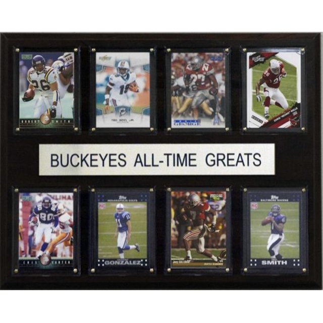 C & I Collectables 1215ATGBUCK NCAA Football Ohio State Buckeyes All-Time Greats Plaque