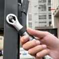 thumbnail image 3 of Detachable Adjustable Wrench | Double Head Chrome Vanadium Steel Wrench - Multi-function Portable Spanner With Telescopic Pole Design (1pc, Silv -T, 3 of 5