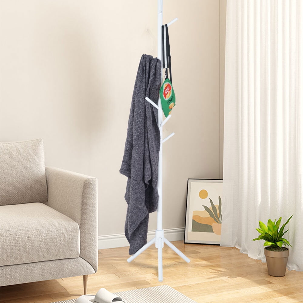 IVV Wood Coat Rack Stand Freestanding Coat Tree Hanger Stand Triangular