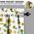 thumbnail image 4 of Rustic Floral Print Curtains 24 Inch - 3 Panel Vintage Country Set with Bohemian Wildflowers, Rod Pocket Window Treatment, 4 of 5