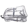 thumbnail image 3 of Mochila transparente resistente Mochila escolar decorativa Mochilas transparentes de PVC Mochila transparente para niñas, niños, mujeres y hombres (gris), 3 of 5
