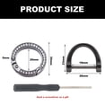 thumbnail image 2 of 10 pcs D Ring With 10 pcs Key Ring, 1 pcs screwdriver,Car Fob Keychain Holder, for Keychain Making DIY Crafts - black, 2 of 5