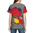 thumbnail image 5 of Fuzoiu Dinosaur Super Hero Cartoon Print Youth Short Sleeve T-Shirt,Youth Dry-Fit Active Athletic T-Shirt,Short Sleeve Tops Tees for School, Sports, and Casual Wear, 5 of 6