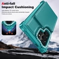 thumbnail image 4 of Allytech Wallet Case for Samsung Galaxy S24 Ultra with Credit Card Slots, Kickstand Anti-Fall Shockproof Camera Screen Protection Soft TPU Frame Premium PU Leather Magnetic Clasp Case - Green, 4 of 8