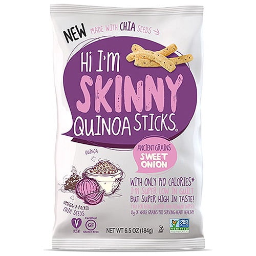 Hi I'm Skinny Sticks Quinoa and Sweet Onion, 7 oz, (Pack of 12