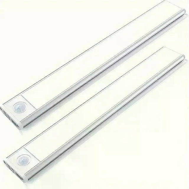 2 Motion Sensors Under Cabinet Lights, 3 Color Temperature Wireless USB Rechargeable Night Light, Indoor Closet Light