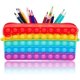 thumbnail image 1 of Caja de lápices de colores de burbujas extruidas (color del arco iris), caja de lápices, regalo para niñas, niños, caja de burbujas con cremallera de descompresión teñida, bolsa de lápices para estudi, 1 of 5