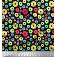 thumbnail image 1 of Soimoi Polyester Crepe Fabric Floral Clip Art Fabric Prints by Yard 52 Inch Wide, 1 of 1