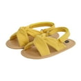 thumbnail image 1 of Sandales pour Bébé Été Filles Bébé Couleur Unie Semelle Souple Chaussures, 1 of 6
