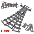 thumbnail image 4 of NEW City Trains Flexible Tracks Soft Straight Curved Rails Switch Building Block Creative Models Railways Toys for Kids Gifts (straight-30pcs), 4 of 7
