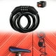 thumbnail image 1 of Código de 4 dígitos Lock de cable de bicicleta, bloqueo reiniciable, bloqueo de bloqueo de bicicleta de seguridad ligero COLLACIÓN para MONTAJE PIDA con estante de bloqueo, 1 of 8