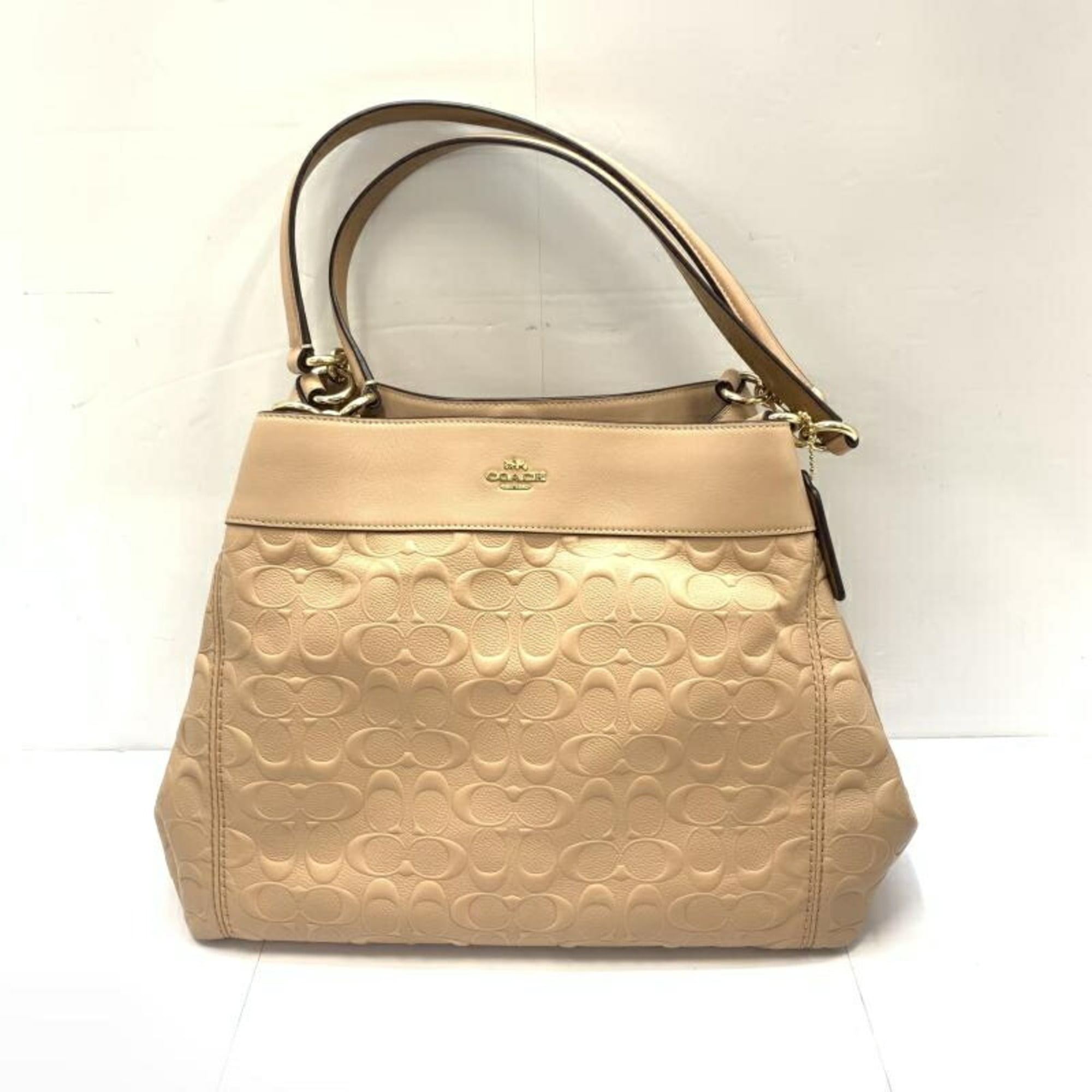 Pre-Owned COACH Signature Leather Tote Bag A1857-F25954 Coach