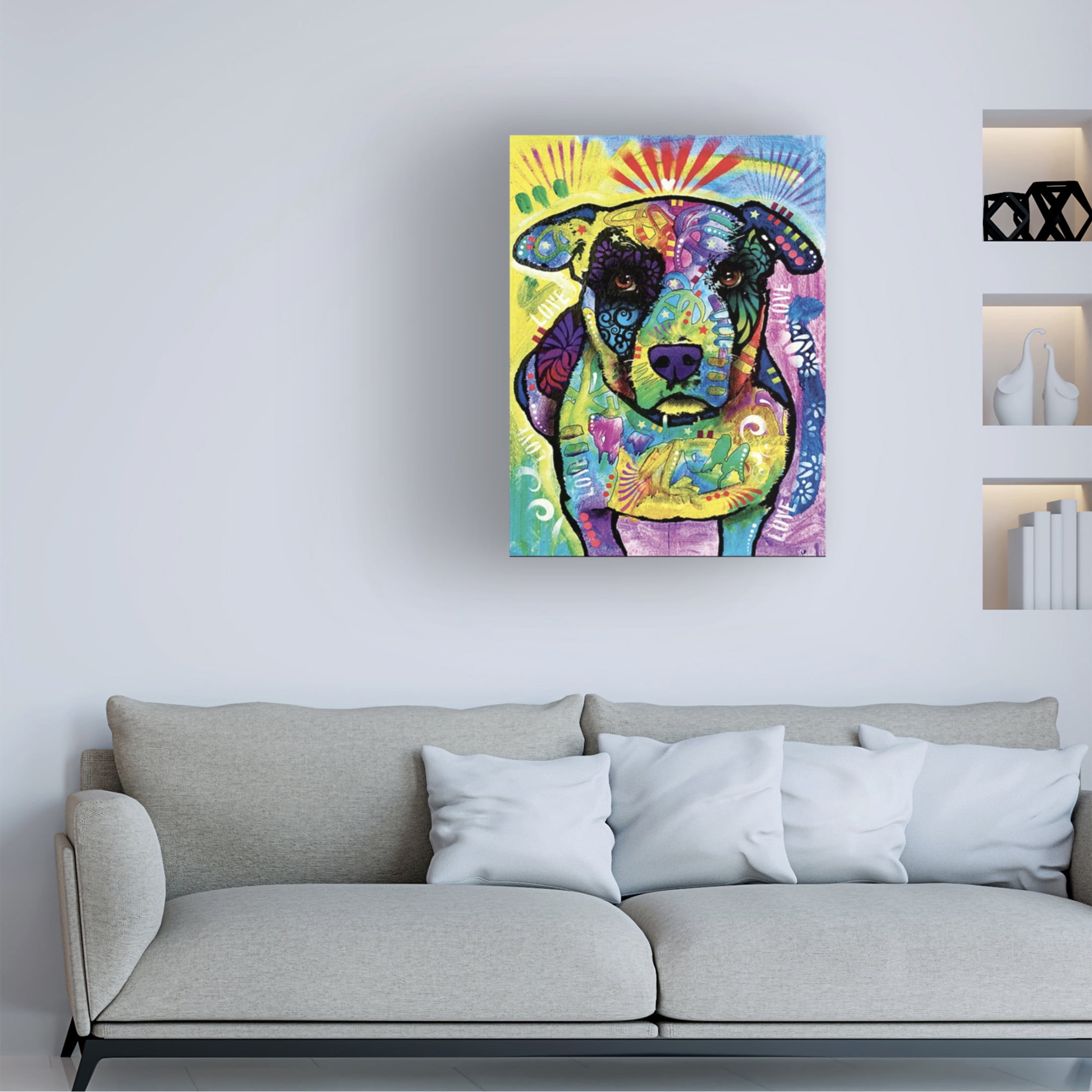 Canvas Wall Art - Dean Russo 'Lucky' Wall Art for Living Room, Bedroom, or Office Décor by Trademark Fine Art - 24 x 32 Inches