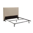 thumbnail image 2 of Elle Queen Size Upholstered Headboard, Panel Design, Beige, 2 of 2