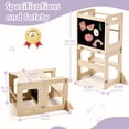 thumbnail image 4 of Torre de aprendizaje plegable Montessori labebe para niños pequeños, 4 of 8