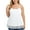 #3 White (cami), variant on Camisoles for Women with Built in Bra Adjustable Strap Tank Tops Cami Sleeveless Summer Tops Plus Size（S-4XL)