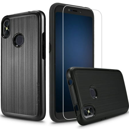 [Case + Screen Protector]BLU Advance A6 2018, Blu Vivo Go, BLU Studio Mega (2018), Blu Vivo Go [Tough Hybrid][Armor][Shockproof] VGC Case (Best Cs Go Case Opening Sites)