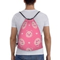 thumbnail image 2 of Easygdp Cartoon Pigs and Hearts Drawstring Backpack, Beach Sackpack, Travel Sackpack Lightweight for Sports, Gym, Travel, Swimming - Medium, 2 of 9