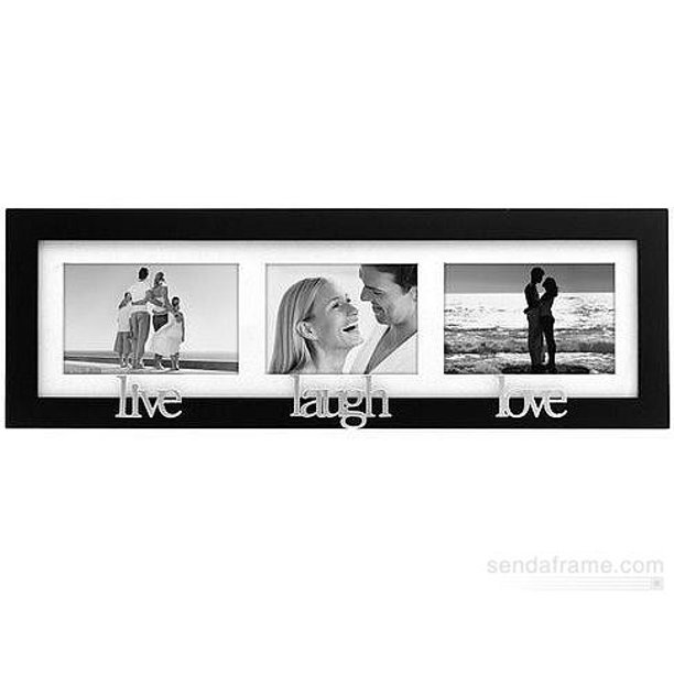 live laugh love special black trio wall collage frame