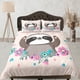 thumbnail image 1 of Perezoso lindo Girly Juego de Funda Nórdica Colorido Colcha, Niños Juego de cama completo con, 1 of 4