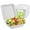 8x8"- 100Pack, variant on Compostable Take Out Food Container 8X8, 100 Pack 3 Compartment Clamshell Food Container, Disposable To Go Food Boxes, Biodegradable Food Containers Made of White Sugar Cane Fibers