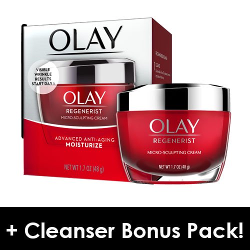 Olay Regenerist MicroSculpting Cream Face Moisturizer 1.7 oz + Daily
