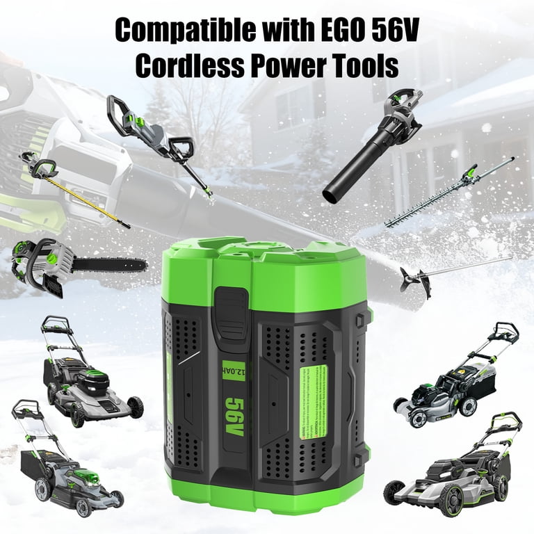 2-Pack 56V 12Ah Replacement Battery – Compatible With EGO BA2800, BA4200, BA1400 & More – High-Capacity Lithium-Ion For Power Tools