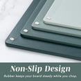 thumbnail image 4 of COOK WITH COLOR Cutting Boards for Kitchen, Non-Slip Easy Grip Handle Set for Meat, Veggies, and Fruits, 4 Cutting Boards, Mint, 4 of 8