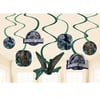 Jurassic World 'Into the Wild' 2D Paper Hanging Swirl Decorations (12ct)