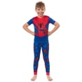 thumbnail image 4 of Marvel Spider-Man Pajamas Boy's Snug Fit Short Sleeve Shirt and Pant Set, 4 of 5
