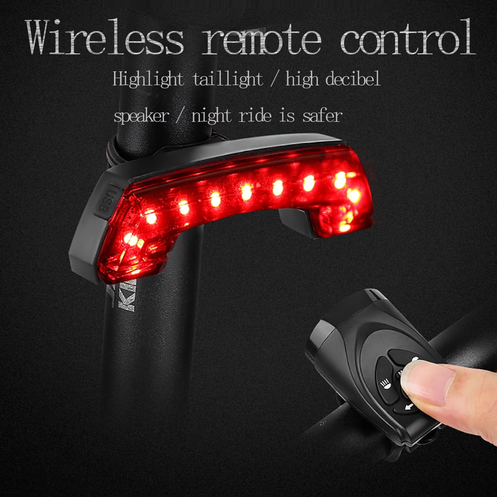 LED USB Rechargeable Bike Tail Light Bicycle Safety Cycling Warning Rear Lamp