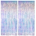 thumbnail image 1 of Cortinas con flecos de aluminio GREATRIL, iridiscentes, neón, transparentes, x2, 1 of 9