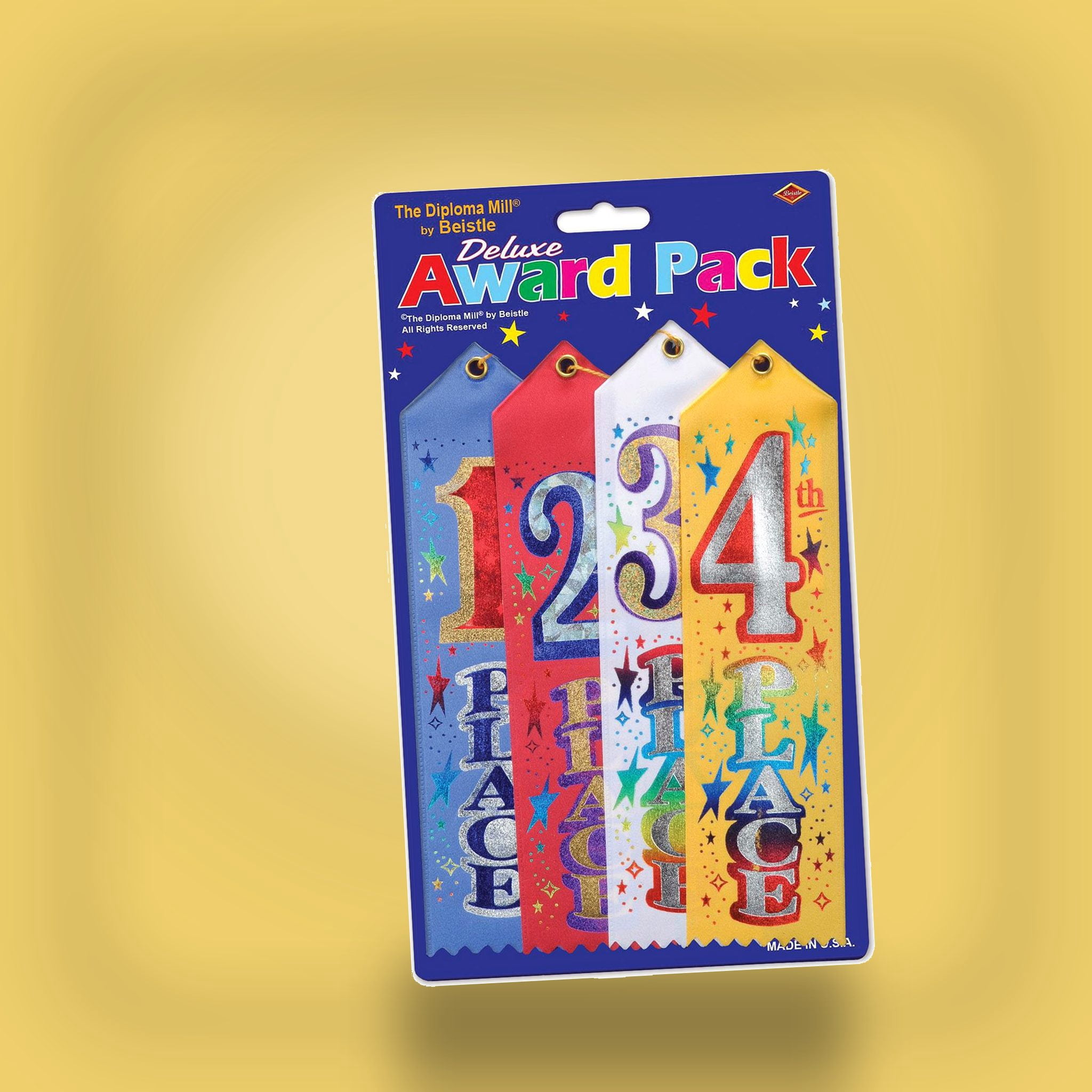 6 Pack Bulk 1st/2nd/3rd/4th Place Award Pack Ribbons