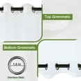 thumbnail image 5 of BTTO Patio Sheer Windproof & Waterproof Outdoor Curtain for Porch Yard Lawn Garden, Divider Window Screening Gauze Top & Bottom Fixed Eyelets, 1 Panel, 5 of 9