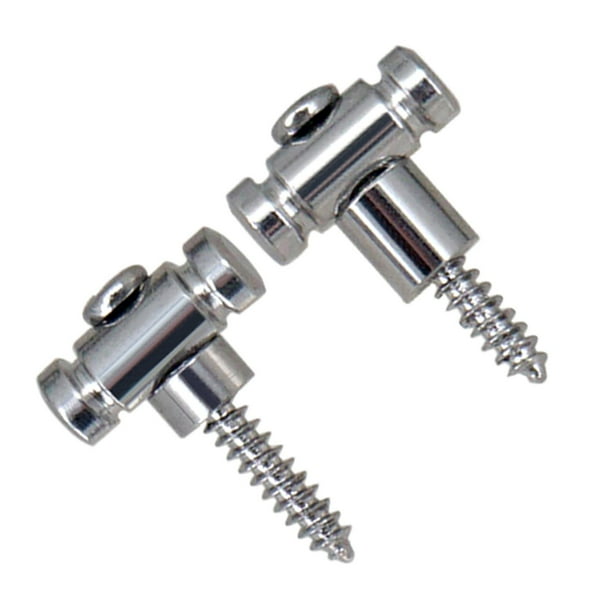 2x Retenedores de Cuerdas para Guitarra Eléctrica Accesorios de Guitarra Guías de Cuerdas con Tornillos Argén