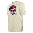 thumbnail image 2 of Men's New Era Cream Milwaukee Brewers Americana Flag Fill T-Shirt, 2 of 4