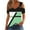 Green, variant on Womens Tops Women Summer Sexy T- Shirt Cold Shoulder Pullover Blouse V-Neck Short Sleeve Print Tops